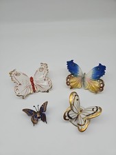 4 Stück Schmetterling Porzellan Figur Konvolut Ens Metzler Ortloff Top