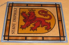 Bleiglasbild Stadt Diepholz