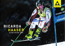 Original unterschriebene Autogrammkarte RICARDA HAASER Ski-Alpin TEAM AUSTRIA