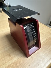 Maul Briefwaage mit Tarierschraube 500gr vintage 70er weinrot funktionsfähig