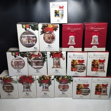 16 x Hutschenreuther Die Löwenmarke Kristall Kugel Glocke Zapfen OVP 94 - 2010