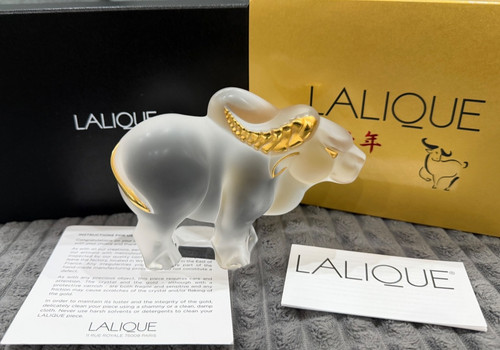 Lalique kristall stier ochse - lalique,