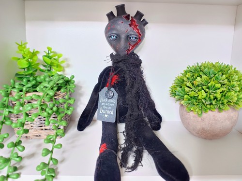 Handgefertigte schwarze herz - schwarze,