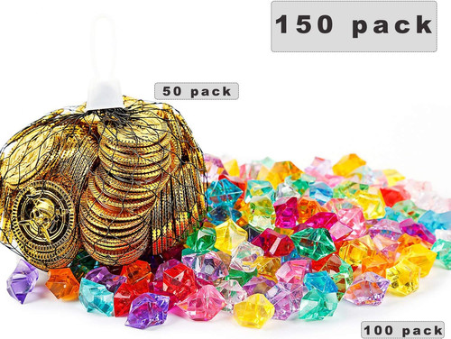 150 stück piratenschatz - 150,