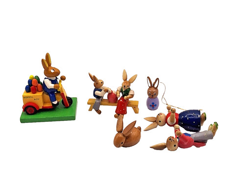 Bastler hase mit moped moppel - bastler,