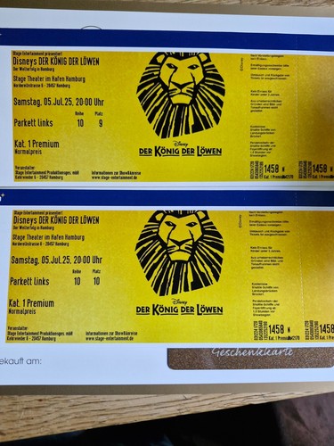 König der löwen - könig, tickets