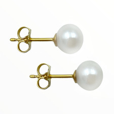 750 Gold Ohrstecker mit Akoya