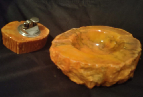 Genuine alabaster aschenbecher - genuine,