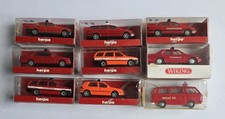 9 Feuerwehrmodelle 1:87, Herpa, Wicking PKW mit OVP.