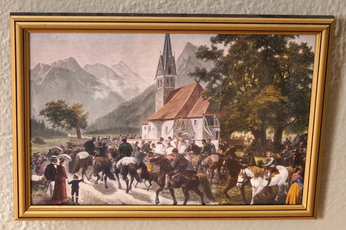 Schönes altes wandbild - schönes,