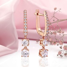 Rose gold 585/14kt earrings