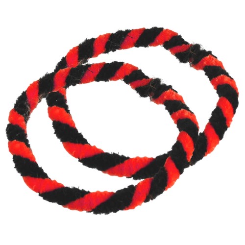 Nabenputzringe schwarz rot