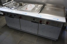 Imbissanlage EKU 180 cm Doppelfritteuse, Bräter, Bain Marie  12 Monate Garantie*