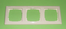 2 Stück Gira 021301 Abdeckrahmen 3-fach Standard 55 Cremeweiß glänzend