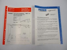 Typenblatt Peiner SMH115 Turmdrehkran City Schnellmontagekran 1995 Pressebericht