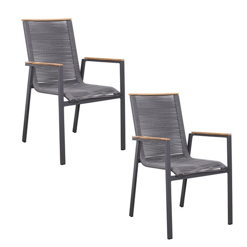 2er set dining stapelsessel - 2er,