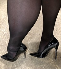 Sexy büro stiletto lack - sexy,