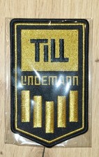 Till Lindemann Patch Meine Welt Tour 2025 Schwarz/Gold  Aufnäher Original Neu