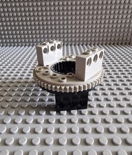 LEGO Technic Drehkranz Zahnrad Zahnkranz 7x7 alt hellgrau schwarz 2856 2855 P20