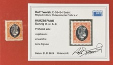 Danzig 54 K geprüft Tworek kopfstehendes Mittelstück