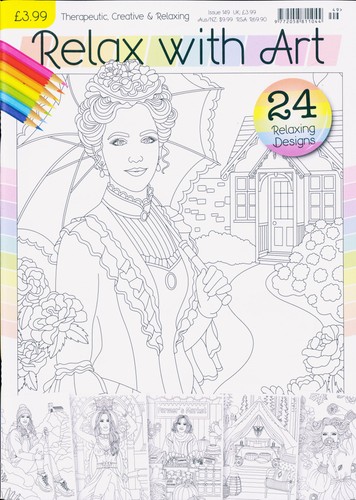 Relax with art magazine - magazine, no