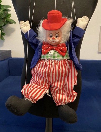 Vintage clown marionette - vintage,