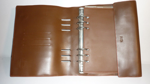 Nava leder organizer mappe - leder,