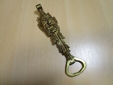 alter Flaschenöffner Teufel Devil Neptun Fabelwesen Messing 13,5 cm  Konvolut W