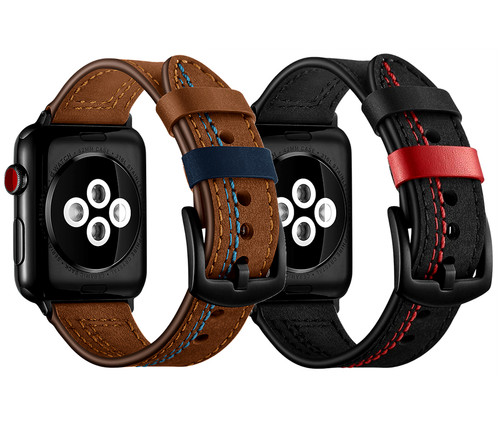 Leder armband apple watch - apple,