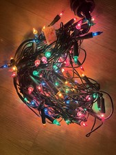 Weihnachten Lichterkette grün mit 100 bunten Lichtern Advent 