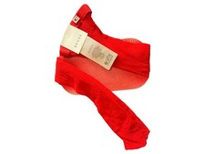 Gucci Netzstrümpfe Damen M Rot Modisch Glitzerbrosche Square G