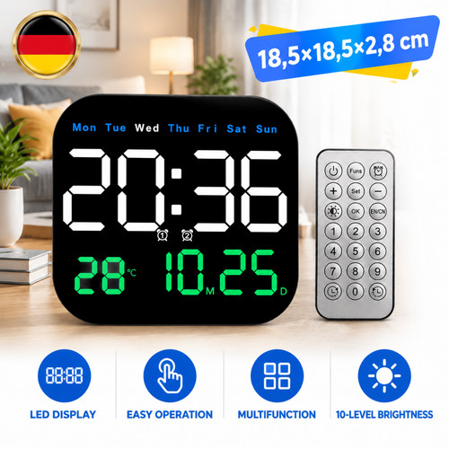 Wanduhr digitaluhr mit - wanduhr,