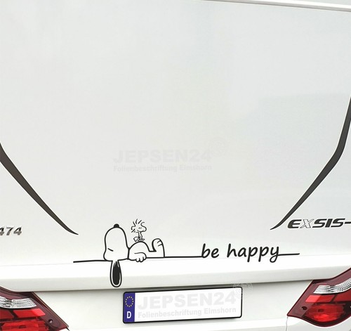 Aufkleber snoopy schlafend - aufkleber,