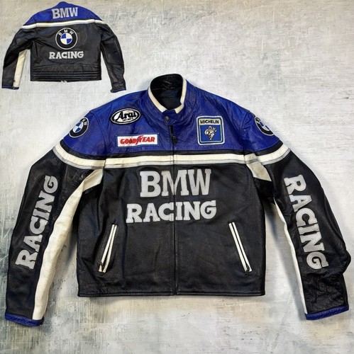 Vintage bmw racing lederjacke - vintage,