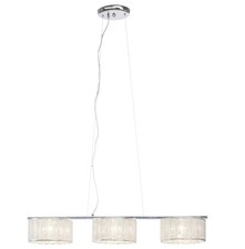 Design Pendelleuchte LED Hängelampe Pendel Lampe Leuchte Chrom Kristall Lüster 