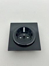 Gira S-Color Abdeckung für Schuko Steckdose schwarz - n