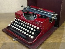 ROYAL Portable Schreibmaschine, typewriter, rot, Bj. 1927, Rarität !!!