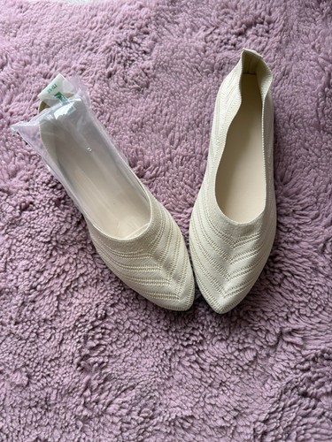 Ballerinas creme spitz - ballerinas, gr.