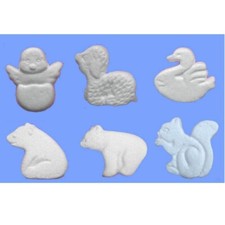 5 Styropor Tiere flach