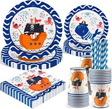 100 PCS Piraten Partygeschirr