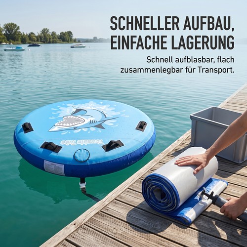 Aufblasbarer schleppschlauch - aufblasbarer,
