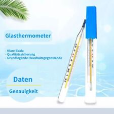 1 PC Glas Genauigkeit Thermometer Quecksilberfrei Doppel Skala Traditionell
