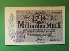 Saulgau milliarden mark - -,