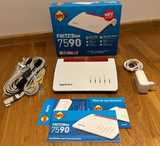 AVM FRITZ!Box 7590 WLAN Router Modem Weiß 20002784 DEFEKT Fiepton Wlan 2,4