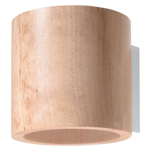 Wandleuchte orbis holz rund - holz,