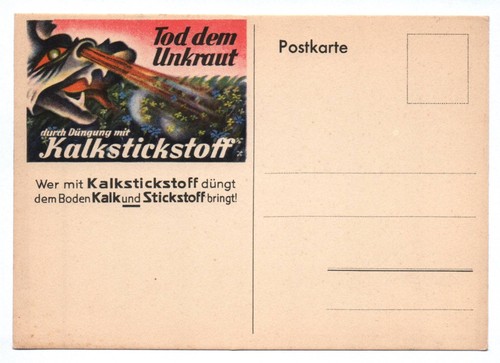 Postkarte reklame tod dem - postkarte,