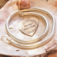 Extrem Massiv Schlicht 925er Silber Schlangenkette 5 mm 6 mm 40 41 43 45 46 cm