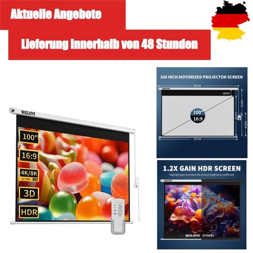 Wasjoye 100 leinwand beamer - 100",