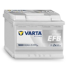 VARTA N60 Autobatterie, 60Ah 12V, Dynamic EFB, 560500064