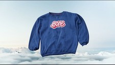 Fishbone Navy Crewneck